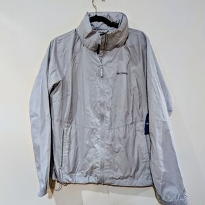 🔥NWT Columbia Women’s Lightweight Jacket – Gray – Size XL – Packable Hood🔥